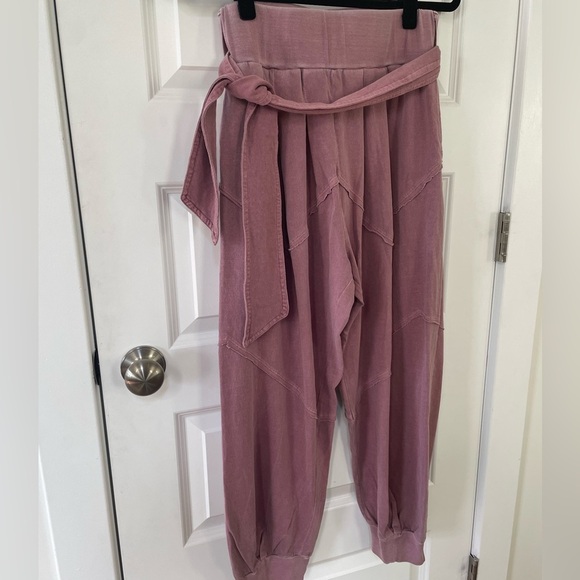 Free People Press Pause Joggers, Mauve, Medium - Picture 3 of 8